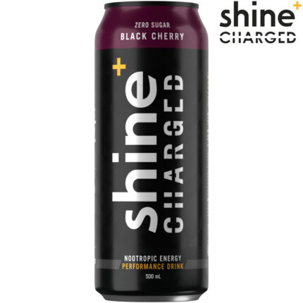 Shine Charged Black Cherry Nootropic Energy Drink - 500ml