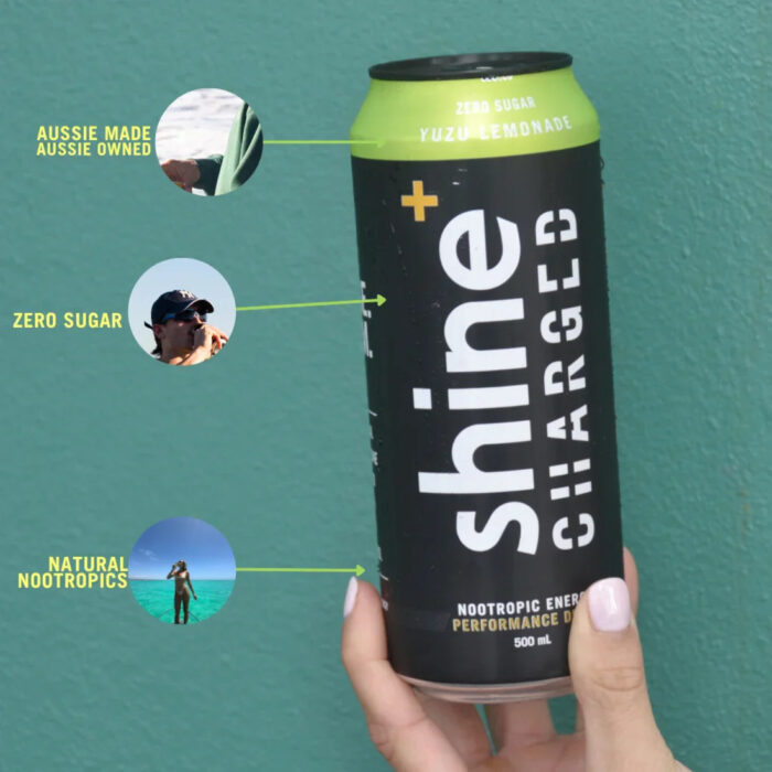 Shine Yuzu Lemonade Charged Nootropic Energy Drink - 500ml