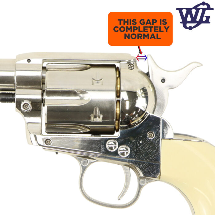 Umarex Nickel-Pearl Colt SAA Peacemaker .45 Revolver GEL BLASTER - by Wingun