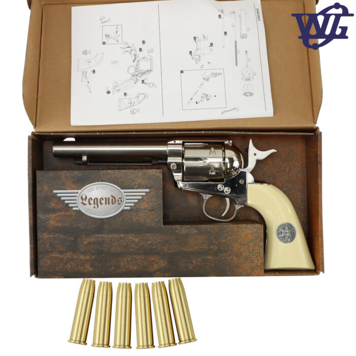 Umarex Nickel-Pearl Colt SAA Peacemaker .45 Revolver GEL BLASTER - by Wingun