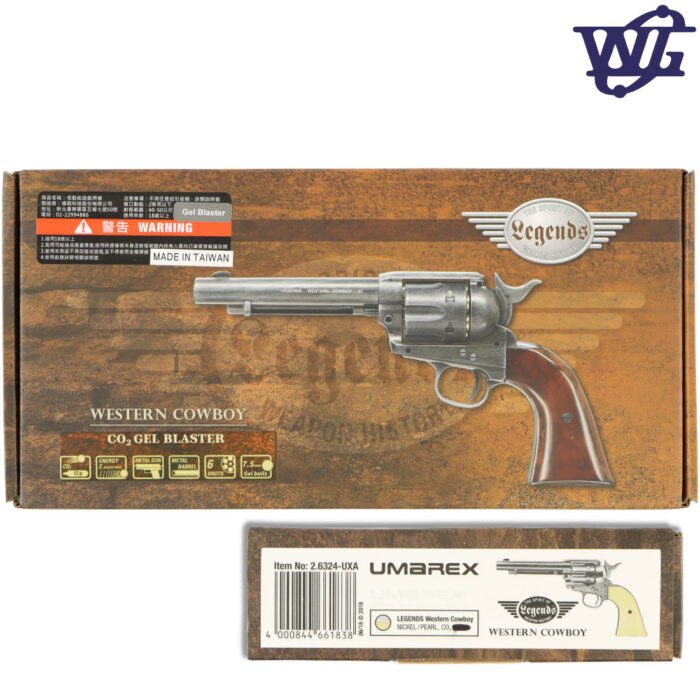 Umarex Nickel-Pearl Colt SAA Peacemaker .45 Revolver GEL BLASTER - by Wingun
