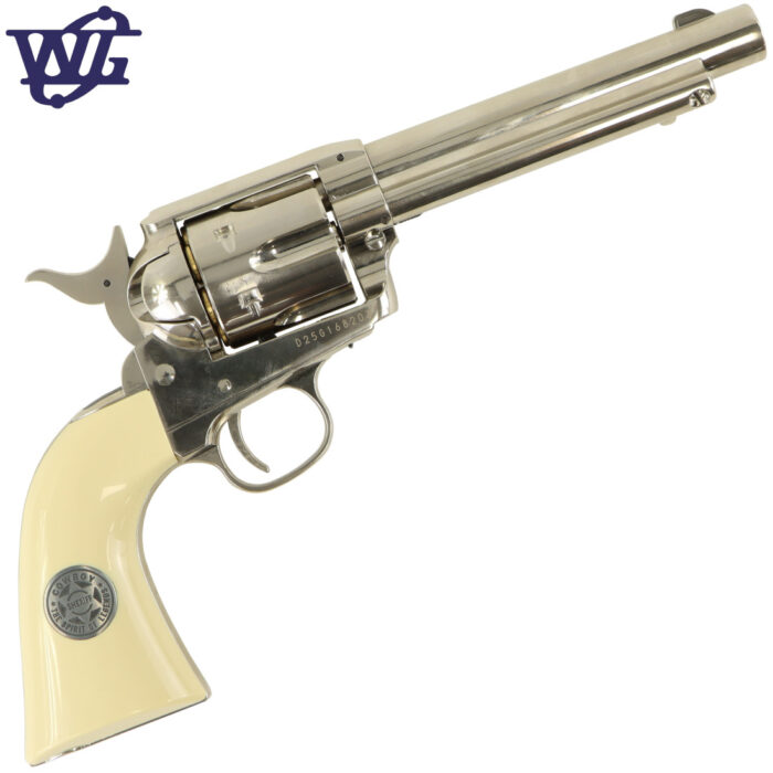 Umarex Nickel-Pearl Colt SAA Peacemaker .45 Revolver GEL BLASTER - by Wingun