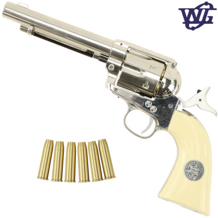 Umarex Nickel-Pearl Colt SAA Peacemaker .45 Revolver GEL BLASTER - by Wingun