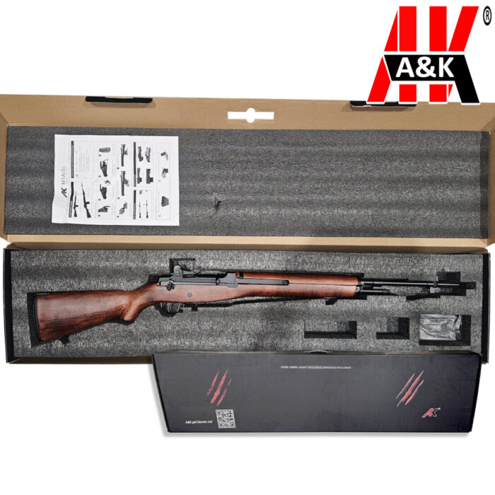 A&K M14 Gel Blaster Rifle Dark Wood