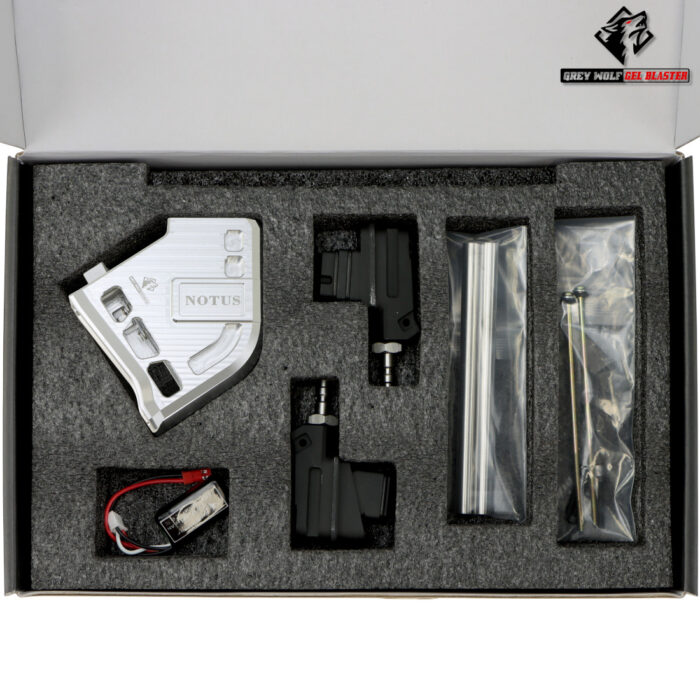 GW Notus Raw Silver HPA Adaptor for GBB Gel Balster Pistols