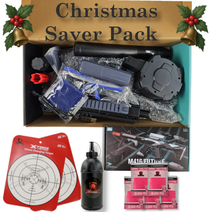 M416 Future Christmas Pack Grey-Junior AEG Gel Blaster Assault Rifle Toy