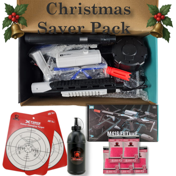 M416 Future Christmas Pack White-Junior AEG Gel Blaster Assault Rifle Toy