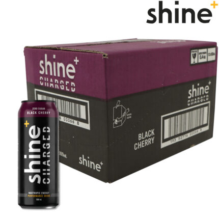 Shine Case Black Cherry Charged Nootropic Energy Drink - 12x500ml