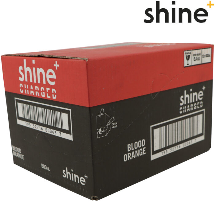 Shine Case-Blood Orange Charged Nootropic Energy Drink - 12x500ml
