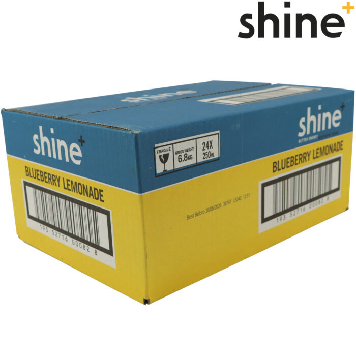 Shine Case Blueberry Lemonade Nootropic Energy Drink - 24x250ml