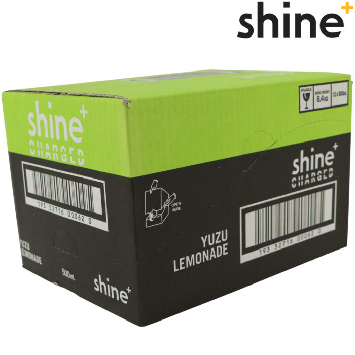 Shine Case Yuzu Lemonade Charged Nootropic Energy Drink - 12x500ml