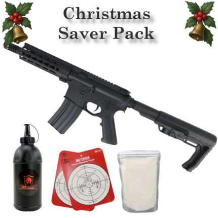 SUGE Christmas Pack MFT CQB Black AR15 with Metal Gearbox