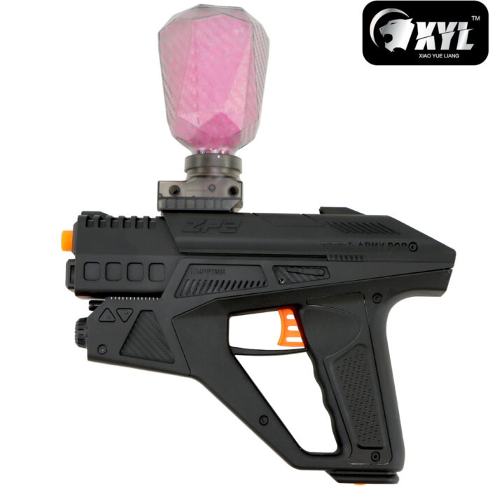 XYL ZP2 Black Hopper Fed Sci-Fi Gel Blaster Pistol
