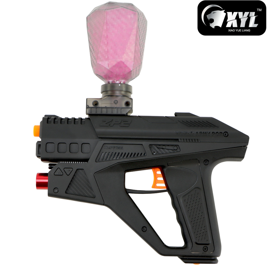 xyl-zp2-black-hopper-fed-sci-fi-gel-blaster-pistol (2) XYL ZP2 Black Hopper Fed Sci-Fi Gel Blaster Pistol