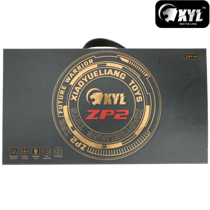 XYL ZP2 Black Hopper Fed Sci-Fi Gel Blaster Pistol