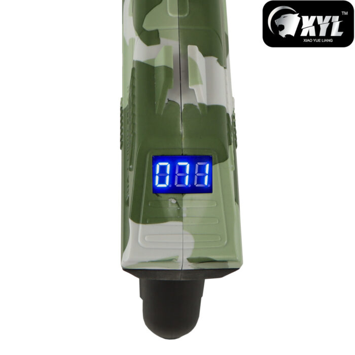 XYL ZP2 Green Camo Hopper Fed Sci-Fi Gel Blaster Pistol
