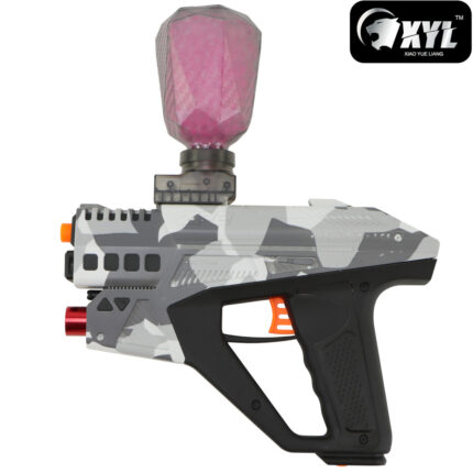 XYL ZP2 Grey Camo Hopper Fed Sci-Fi Gel Blaster Pistol