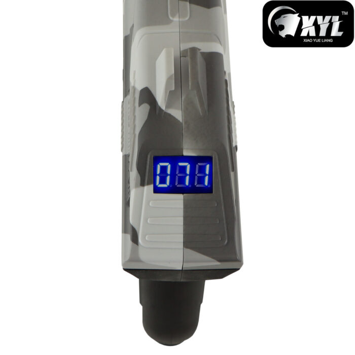 XYL ZP2 Grey Camo Hopper Fed Sci-Fi Gel Blaster Pistol