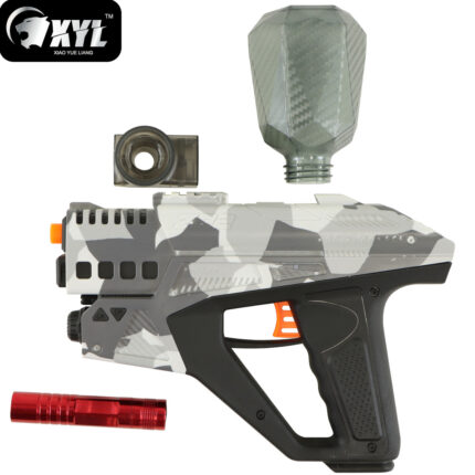 XYL ZP2 Grey Camo Hopper Fed Sci-Fi Gel Blaster Pistol