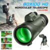 80X100 Zoom Monocular Telescope