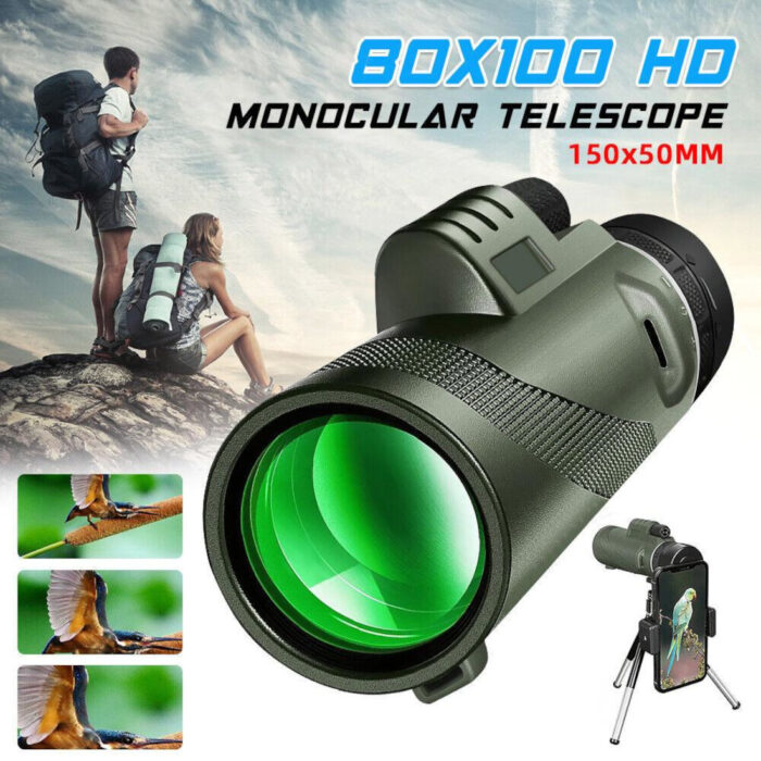 80X100 Zoom Monocular Telescope