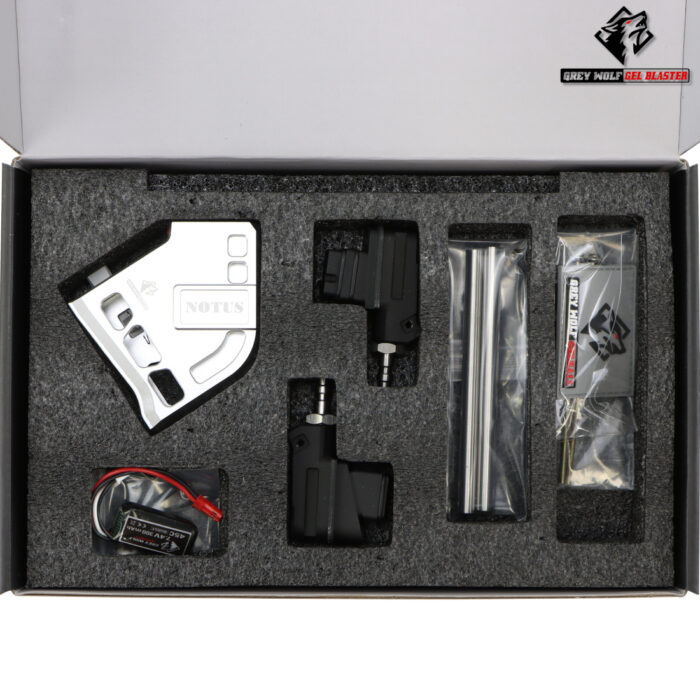 GW Notus Finished Silver HPA Adaptor for GBB Gel Balster Pistols