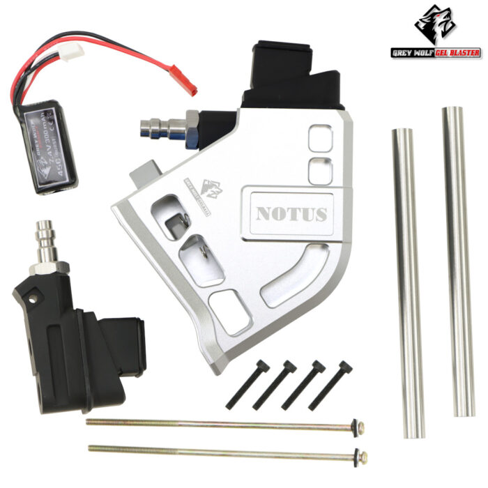 GW Notus Finished Silver HPA Adaptor for GBB Gel Balster Pistols