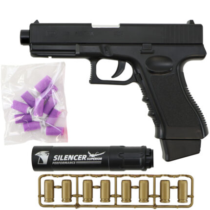 JG G19x Black Shell Ejecting Nerf Blaster