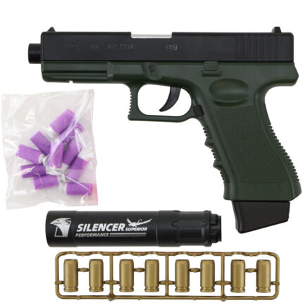JG G19x Green Shell Ejecting Nerf Blaster