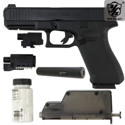 New Galaxy G17 Gen5 Dual Electric Metal Slide Gel Blaster - Laser Shooting Pistol