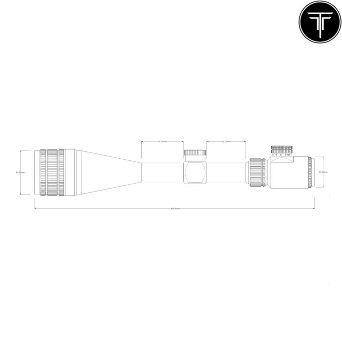 T-Eagle EOX 6-24x50 AOEG Tactical Sniper Rifle Scope