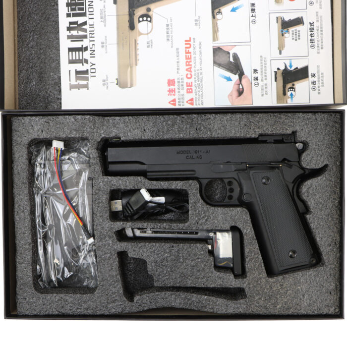 TUYING 1911-A1 Metal Slide Electric Gel Blaster