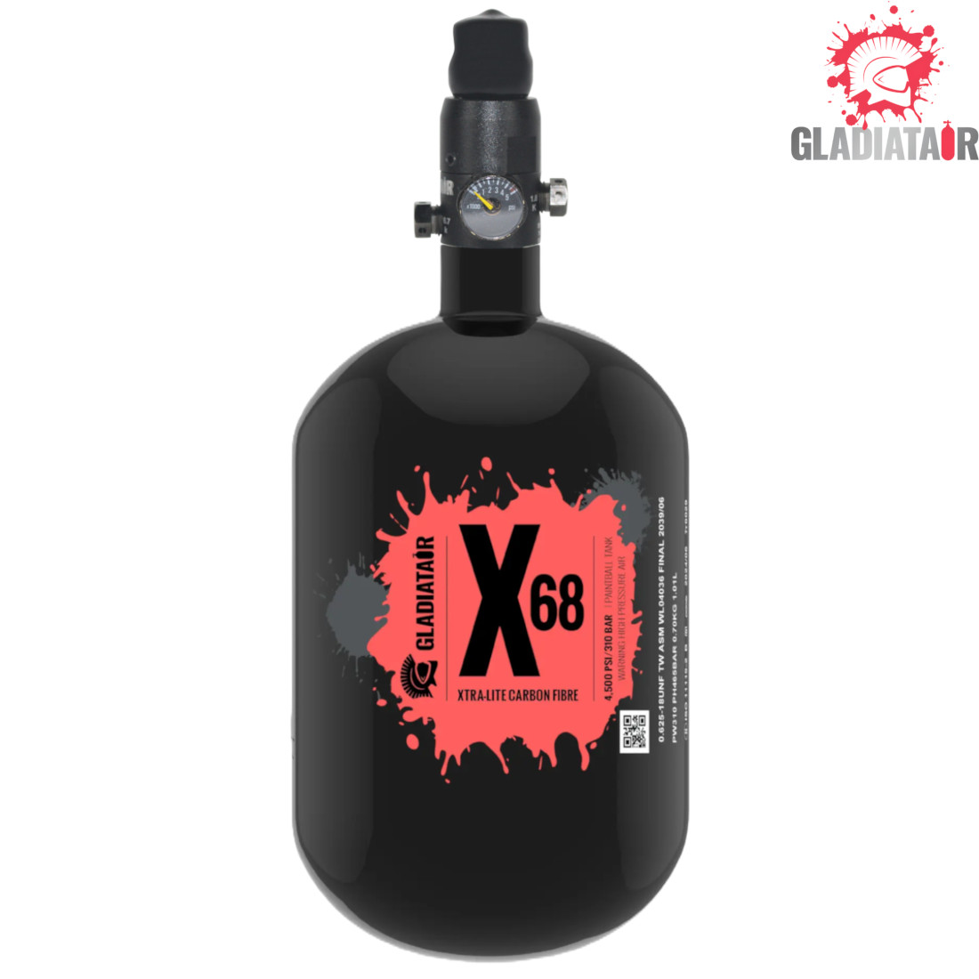 gladiatair-xtra-lite-x68-a-air-tank-with-warriair-regulator (1) GladiatAir Xtra-Lite X68-A Air Tank with WarriAir Regulator