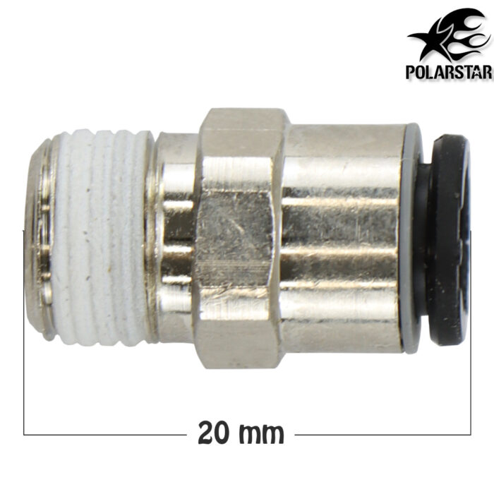 PolarStar Air Line Input Fitting, 6mm x 1/8PTC