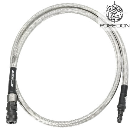 Poseidon Stainless Silver PHPA - Braided HPA Air Line