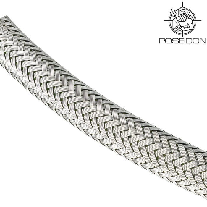 Poseidon Stainless Silver PHPA - Braided HPA Air Line