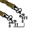 EZShooter Dual Point Sling with QD M-LOK Mounts for Gel Blasters