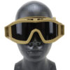 Tactical Tan Goggle Mask with Protective Sleeve