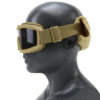 Tactical Tan Goggle Mask with Protective Sleeve
