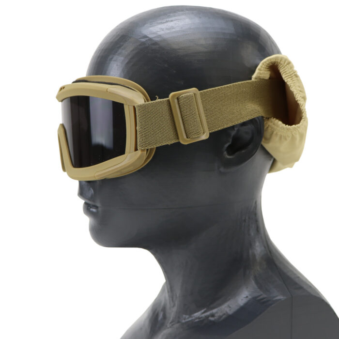Tactical Tan Goggle Mask with Protective Sleeve