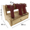 Wooded Pistol Display Stand