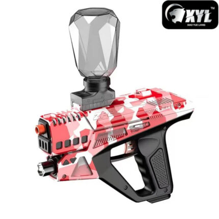 XYL ZP2 Red Camo Hopper Fed Sci-Fi Gel Blaster Pistol