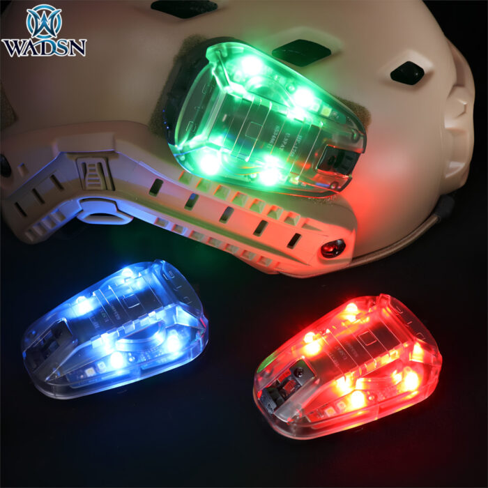 WADSN Blue LED with I.R. Tactical IFF Helmet Marker Light - HS6 Gen III