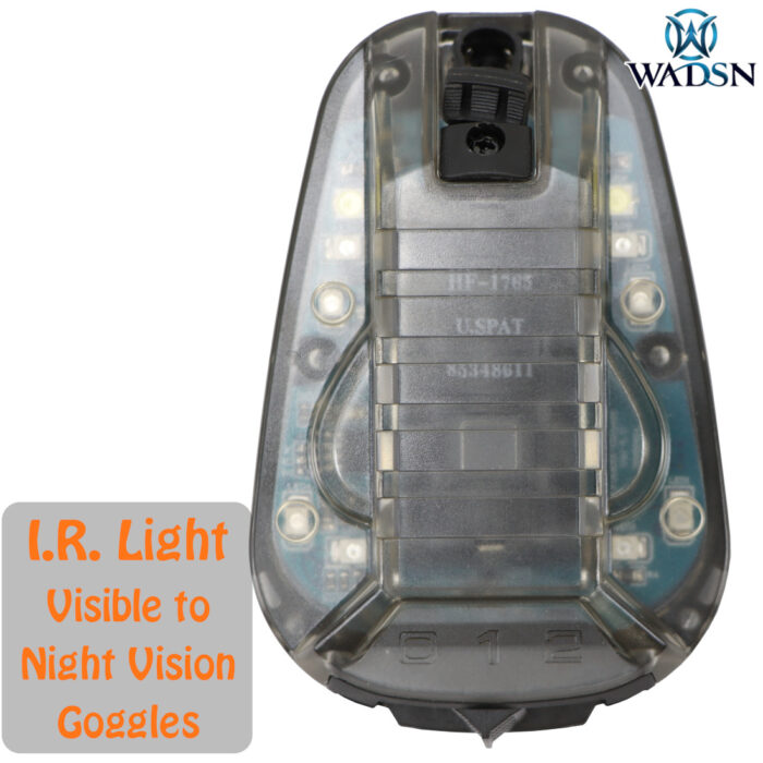 WADSN Blue LED with I.R. Tactical IFF Helmet Marker Light - HS6 Gen III