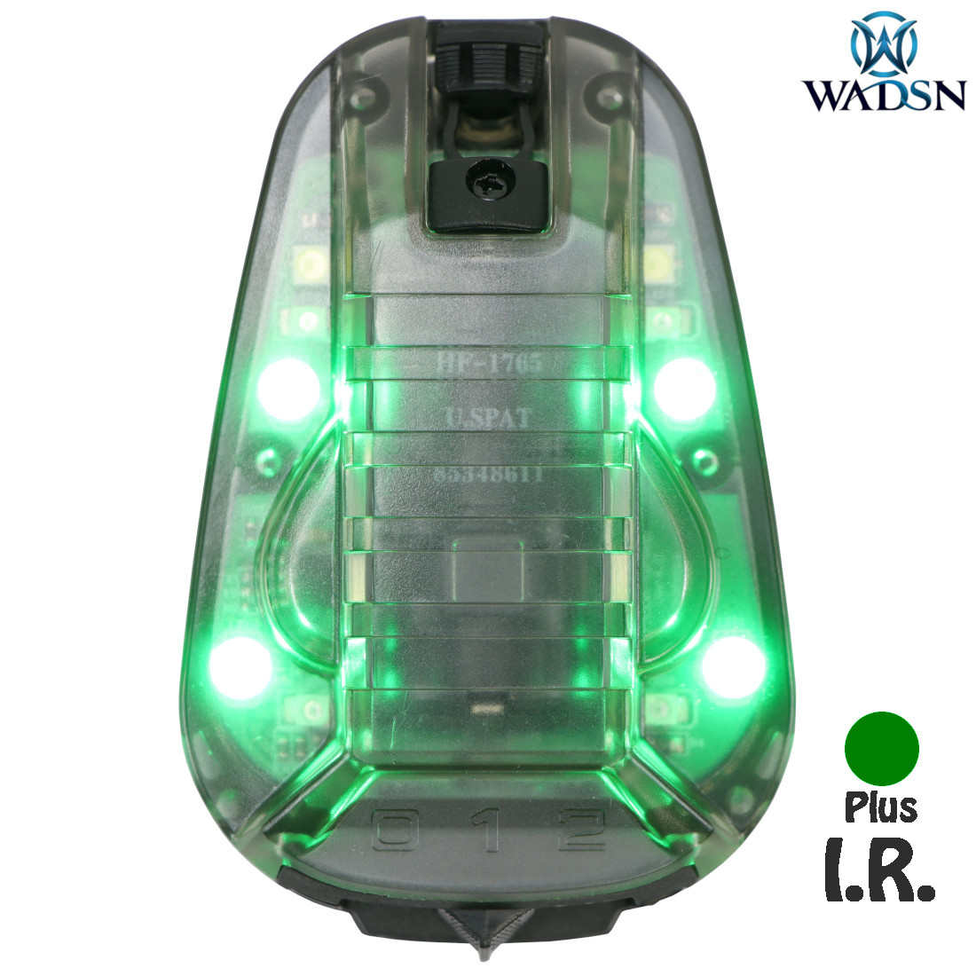 wadsn-green-led-with-i-r-tactical-iff-helmet-marker-light-hs6-gen-iii (1) WADSN Green LED with I.R. Tactical IFF Helmet Marker Light - HS6 Gen III
