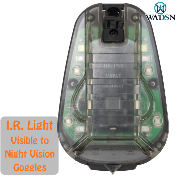 WADSN Green LED with I.R. Tactical IFF Helmet Marker Light - HS6 Gen III