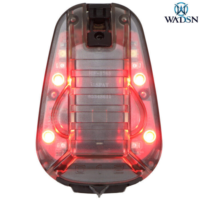 WADSN Red LED with I.R. Tactical IFF Helmet Marker Light - HS6 Gen III