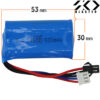 SKD 7.4v Model 14500 Rechargeable Li-Ion 500 mAh Battery