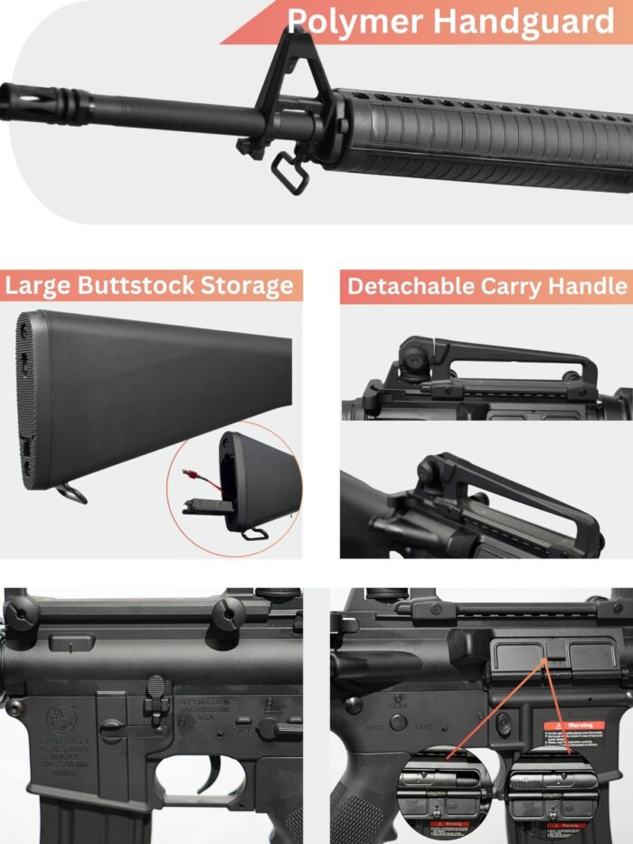 E&C Black Colt M16A3 Ultra Line Gel Blaster (EC-306)