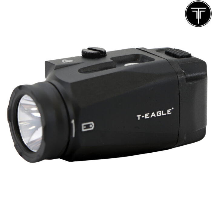 T-Eagle Black T-3S Mini Flashlight - Pistol Mounted Torch